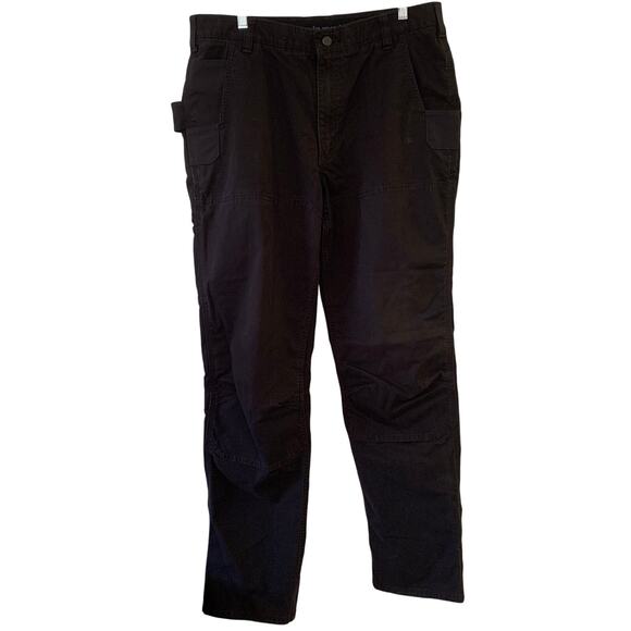 Carhartt Rugged Flex Steel Double-Front Pants w/ Bottom Knee Pad Opening Black - Picture 4 of 8